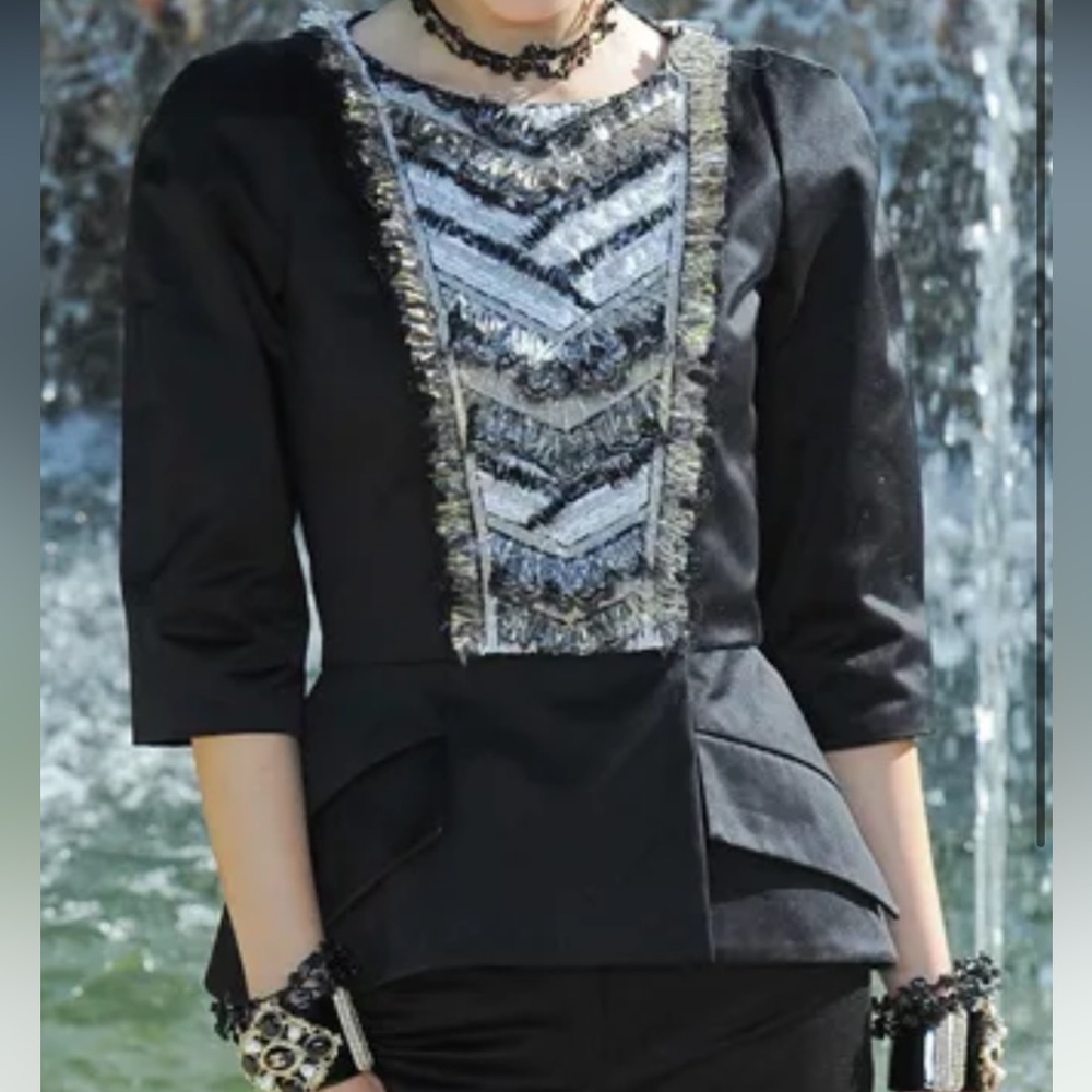 Chanel Black Jacket Runway 38 US 6